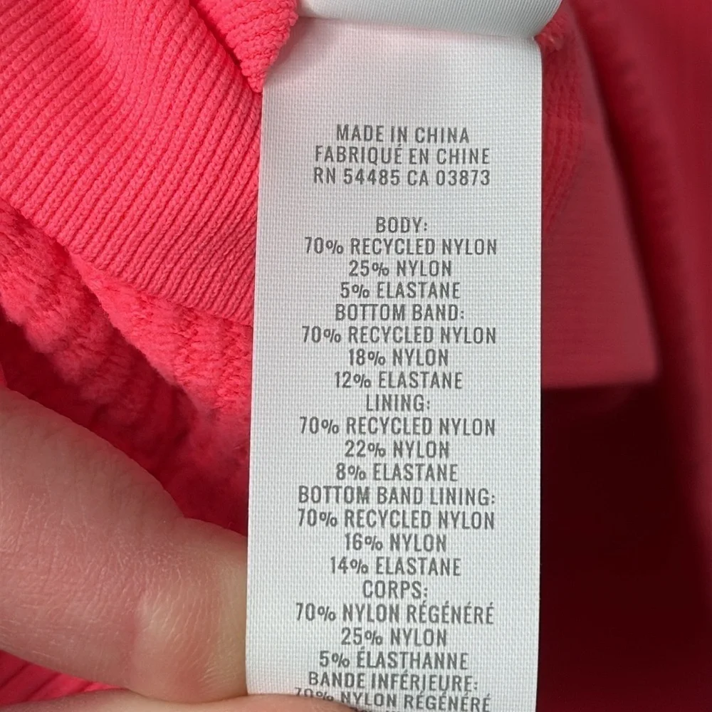 AERIE Women's Pink Superchill Seamless High Neck Bra Top NWT Size XL - Picture 7 of 7